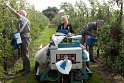 plukken met elektrische kar